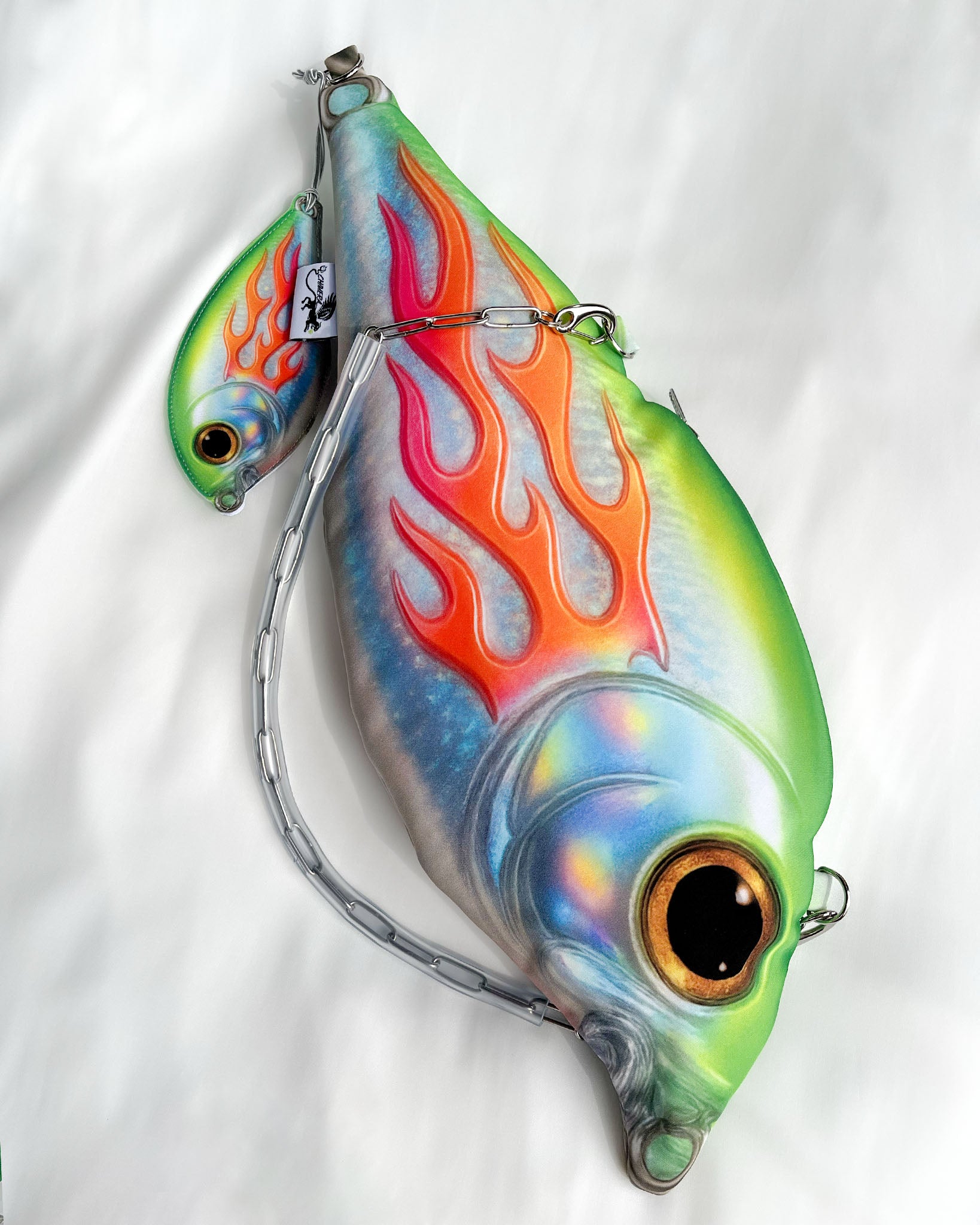 c&h lures fish bag Trophy Fish Bag – Holographic Flame Fish Purse by Chimera Lab
